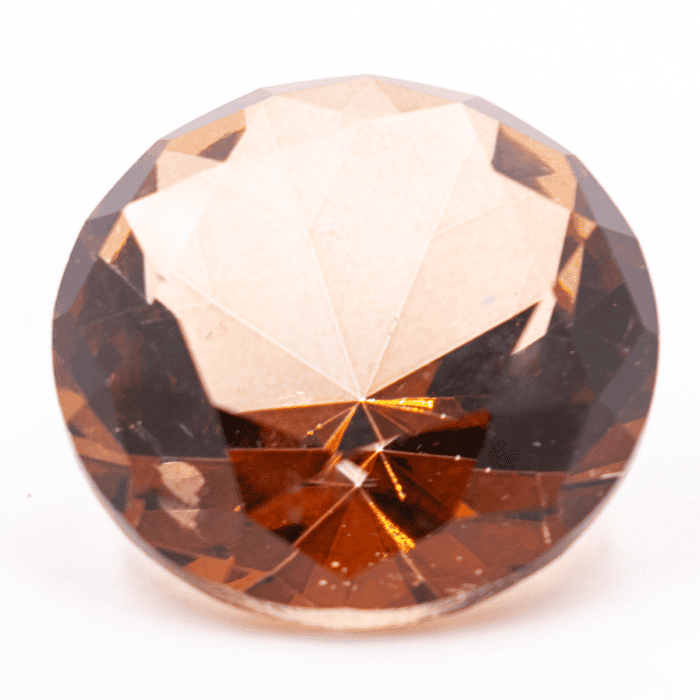 Diamant z křišťálového skla - feng shui - jantarový - VADA VAD457