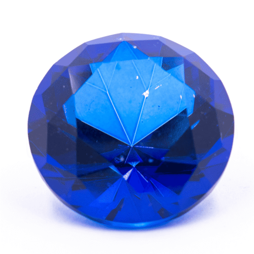 Diamant z křišťálového skla - feng shui - tmavě modrý - VADA VAD441