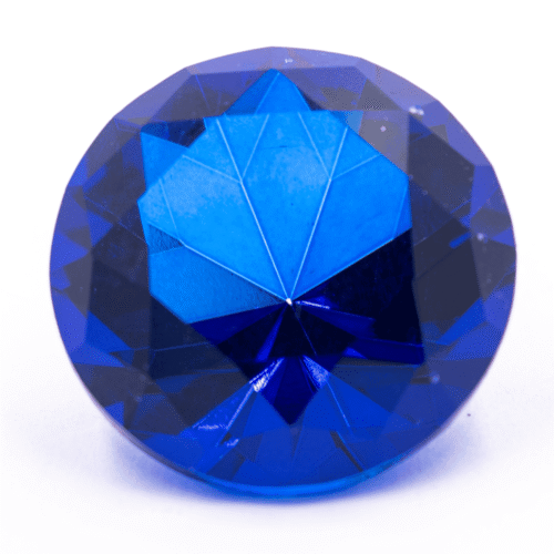 Diamant z křišťálového skla - feng shui - tmavě modrý - VADA VAD442