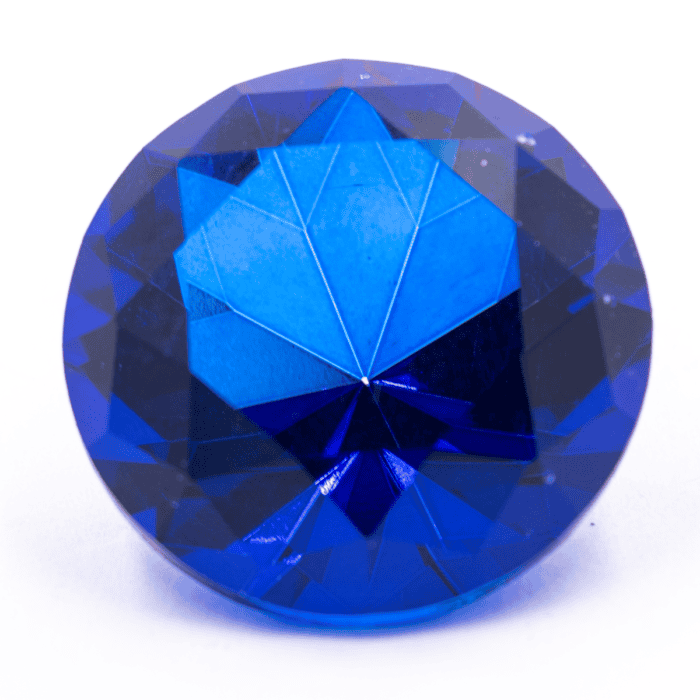 Diamant z křišťálového skla - feng shui - tmavě modrý - VADA VAD442