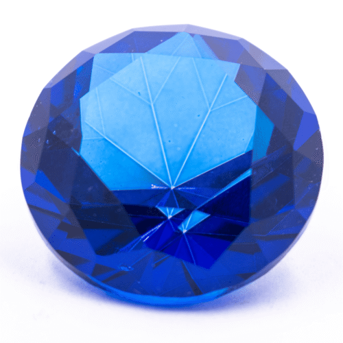 Diamant z křišťálového skla - feng shui - tmavě modrý - VADA VAD443