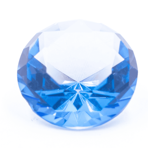 Diamant z křišťálového skla - feng shui - světle modrý – VADA VAD454