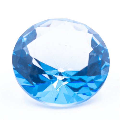 Diamant z křišťálového skla - feng shui - světle modrý – VADA VAD455
