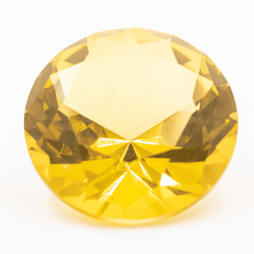 Diamant z křišťálového skla - feng shui - žlutý – VADA VAD450