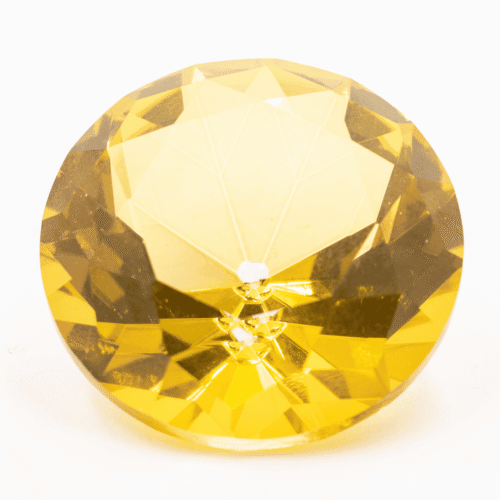 Diamant z křišťálového skla - feng shui - žlutý – VADA VAD451
