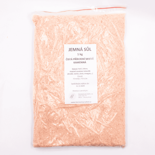 Himalájská sůl - čistá přírodní jemná 1 kg