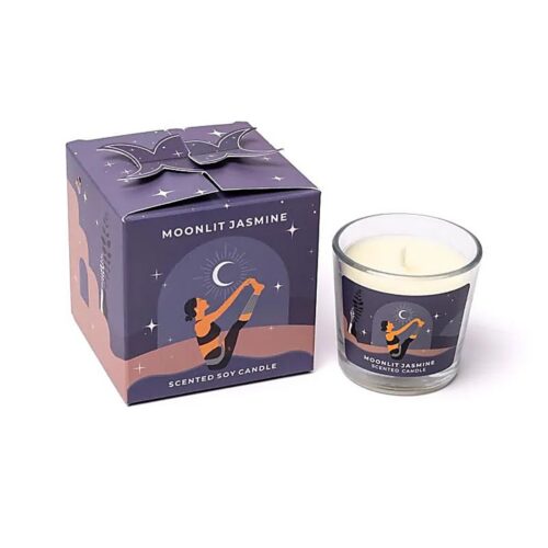 Měsíční jasmín (Moonlit Jasmine) - vonná svíčka - Moonshine Yoga