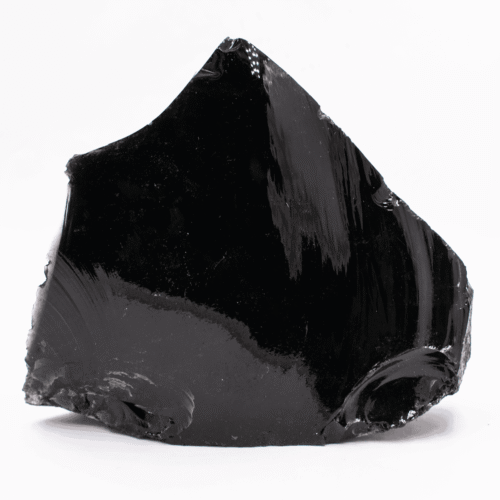 Obsidián černý - surový kámen OBC26
