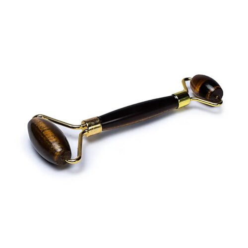 Tygří oko - Masážní váleček na obličej (Face roller) - zlatá barva