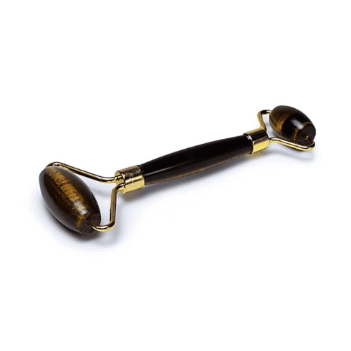 Tygří oko - Masážní váleček na obličej (Face roller) - zlatá barva
