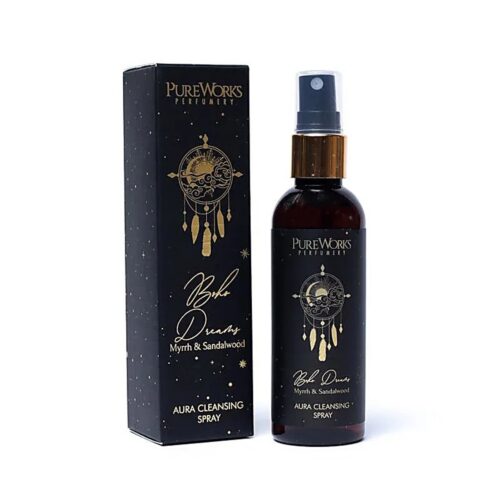 Boho Dreams - myrha a santalové dřevo - vonný sprej Pure works
