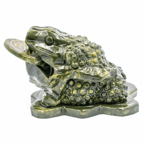 Třínohá žába - nefritová soška - feng shui střední