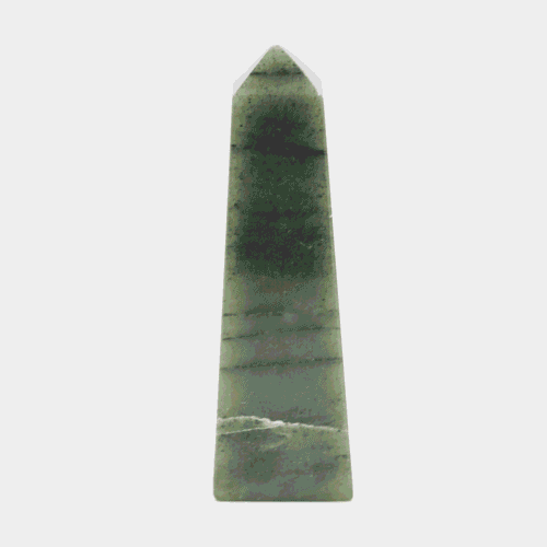 Jadeit - obelisk - tromlovaný kámen JD6