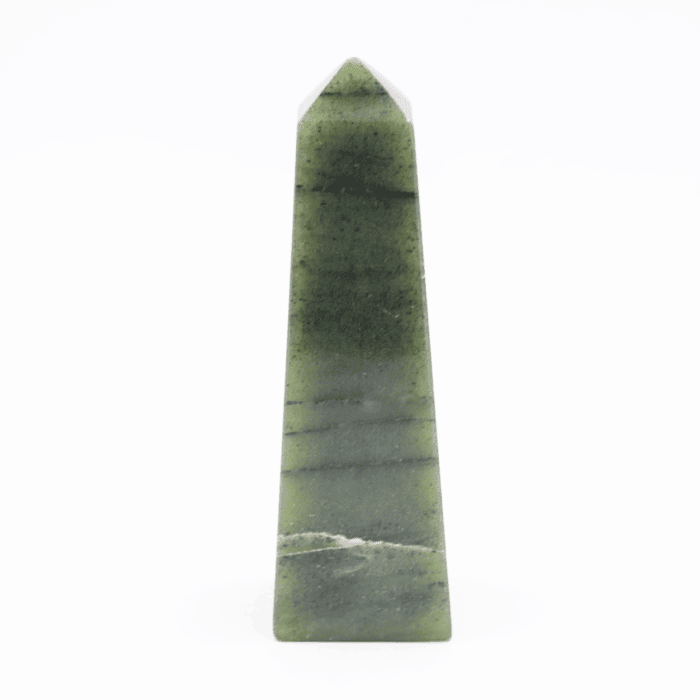 Jadeit - obelisk - tromlovaný kámen JD6