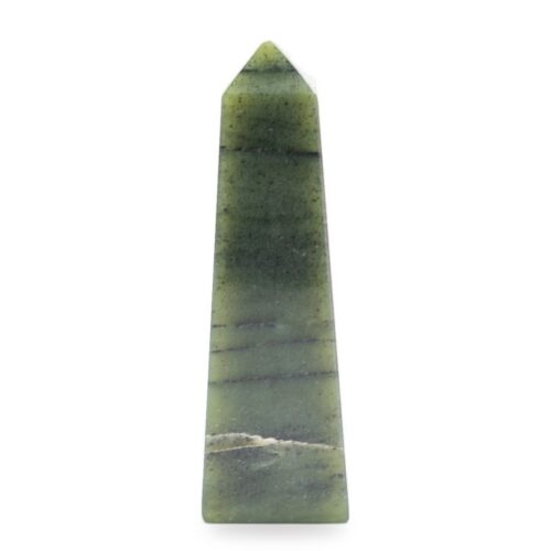 Jadeit - obelisk - tromlovaný kámen JD6