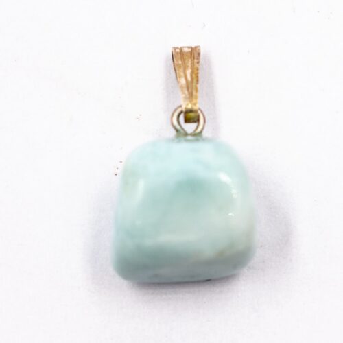 Larimar - tromlovaný kámen - stříbrný přívěsek LR197
