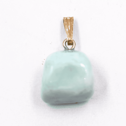 Larimar - tromlovaný kámen - stříbrný přívěsek LR197