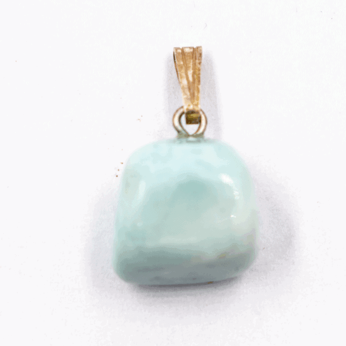 Larimar - tromlovaný kámen - stříbrný přívěsek LR197