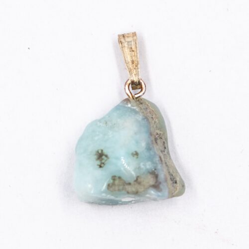 Larimar - tromlovaný kámen - stříbrný přívěsek LR199