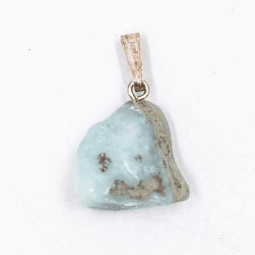 Larimar - tromlovaný kámen - stříbrný přívěsek LR199