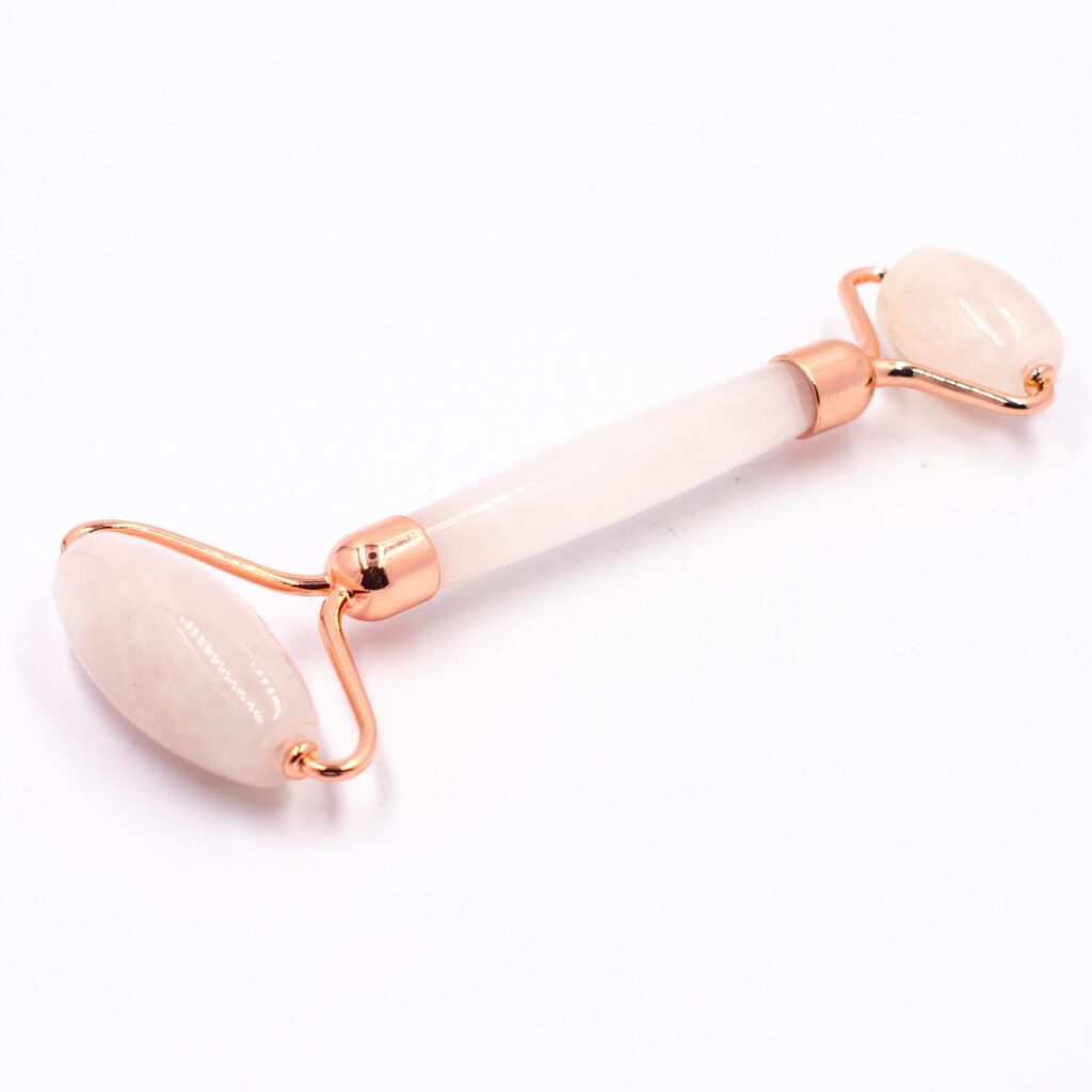 Růženín - Masážní váleček na obličej (Face roller) - rose gold
