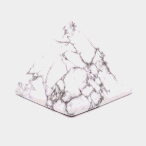Magnezit - pyramida - tromlovaný kámen