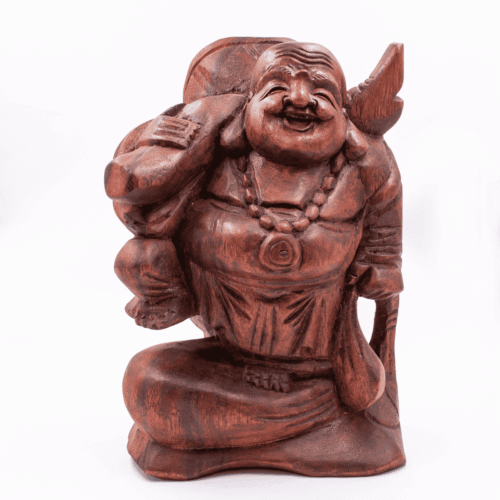 Buddha - dřevěná socha Feng shui BH3