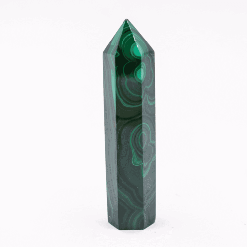 Malachit - obelisk - tromlovaný kámen M259