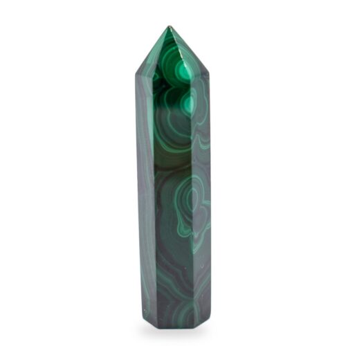Malachit - obelisk - tromlovaný kámen M259