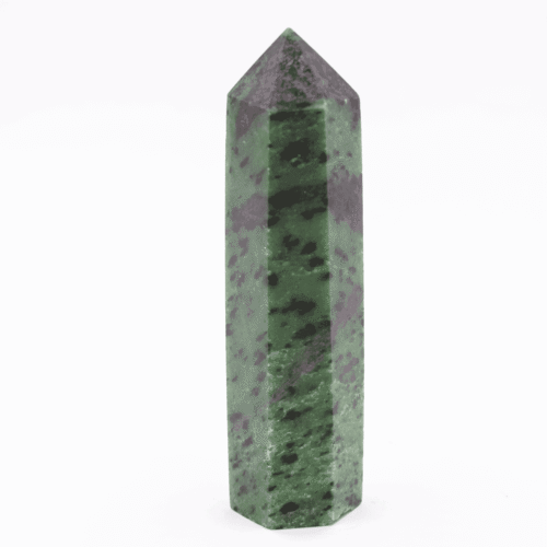 Rubín v zoisitu - obelisk - tromlovaný kámen RZ33