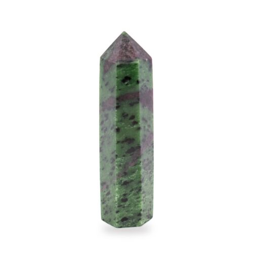 Rubín v zoisitu - obelisk - tromlovaný kámen RZ33