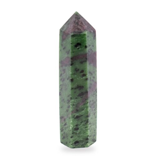 Rubín v zoisitu - obelisk - tromlovaný kámen RZ33