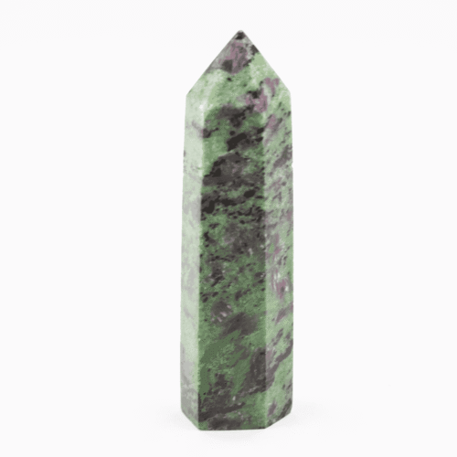 Rubín v zoisitu - obelisk - tromlovaný kámen RZ35