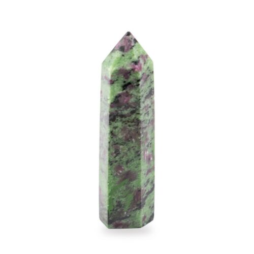 Rubín v zoisitu - obelisk - tromlovaný kámen RZ35