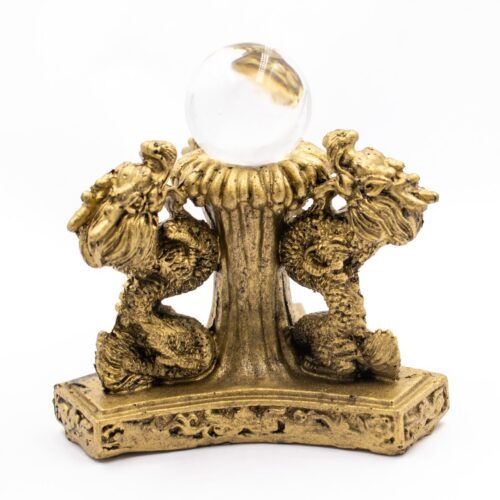 3 Draci s křišťálovou koulí - soška feng shui - VADA VAD589