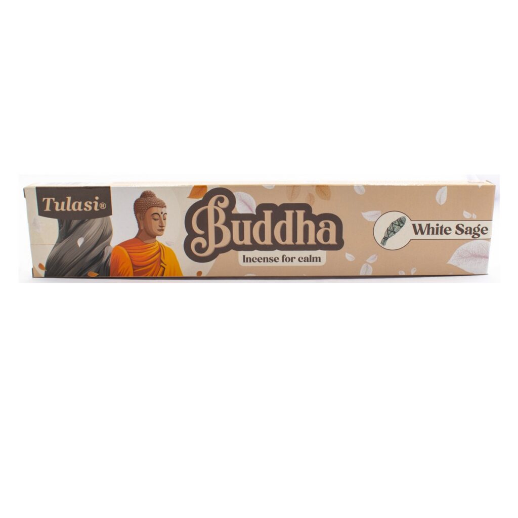 Bílá šalvěj - vonné tyčinky Tulasi Buddha
