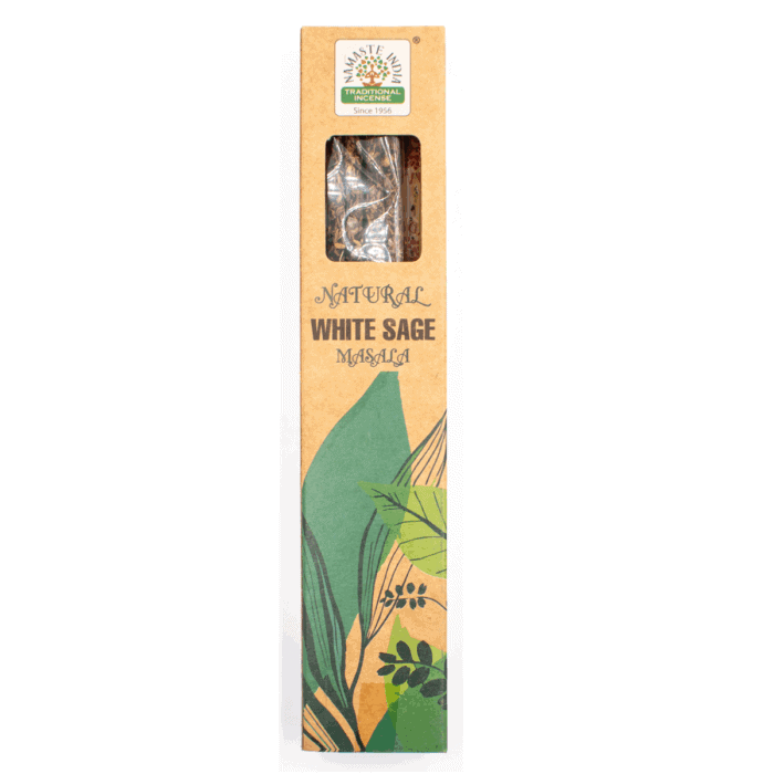 Bílá šalvěj - vonné tyčinky - Namaste India - Natural Masala