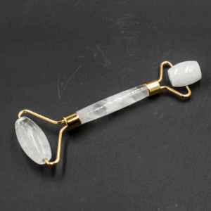 Křišťál - Masážní váleček na obličej (Face roller) - zlatá barva - VADA VAD599