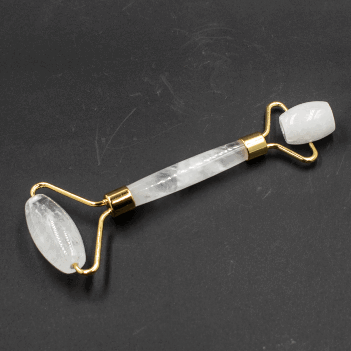 Křišťál - Masážní váleček na obličej (Face roller) - zlatá barva - VADA VAD599