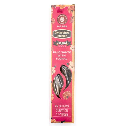 Palo Santo a květy - vonné tyčinky Big Bell Incense - Divine Aura Infusion