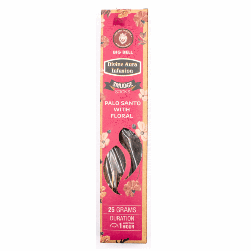 Palo Santo a květy - vonné tyčinky Big Bell Incense - Divine Aura Infusion