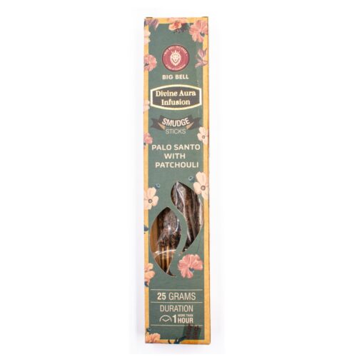 Palo Santo a Pačuli - vonné tyčinky Big Bell Incense - Divine Aura Infusion