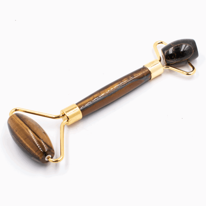 Tygří oko - Masážní váleček na obličej (Face roller) - zlatá barva - VADA VAD601