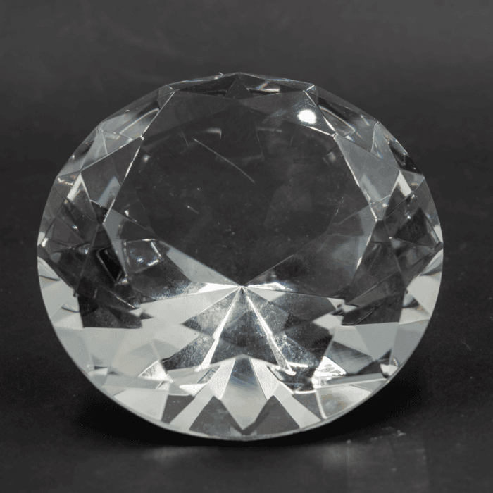 Diamant z křišťálového skla - feng shui - čirý - VADA VAD687