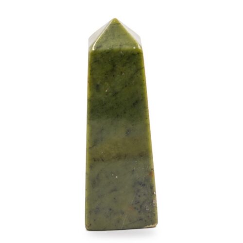 Jadeit - obelisk - tromlovaný kámen JD18