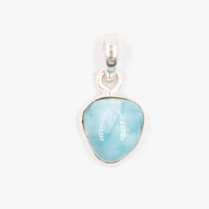 Larimar - tromlovaný kámen - stříbrný přívěsek LR205