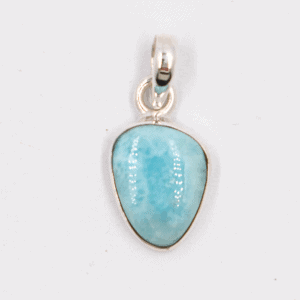 Larimar - tromlovaný kámen - stříbrný přívěsek LR206