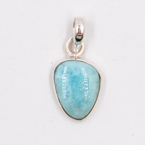 Larimar - tromlovaný kámen - stříbrný přívěsek LR206