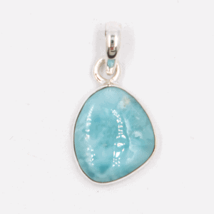 Larimar - tromlovaný kámen - stříbrný přívěsek LR208