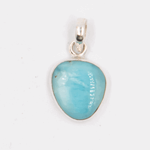 Larimar - tromlovaný kámen - stříbrný přívěsek LR210